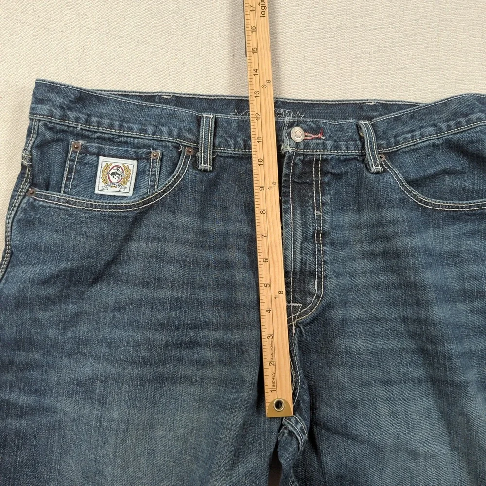 Cinch Jeans Mens 40x33 Blue Western Cowboy Rancher Rodeo White Label